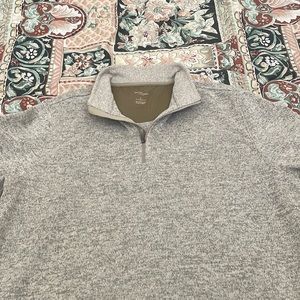 Tan Quarter-Zip Sweater